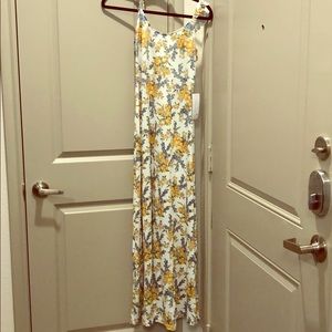 Yellow flower sundress